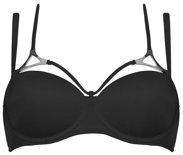 Triangle Balcony Bra - Black