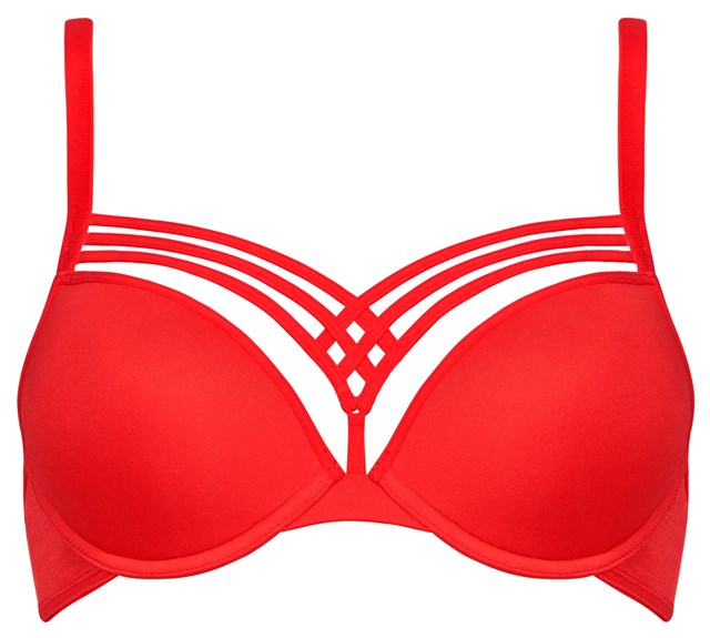 Dame De Paris Push-Up Bra - Red