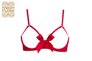 Le Petit Secrets Naked Breast Bra Red