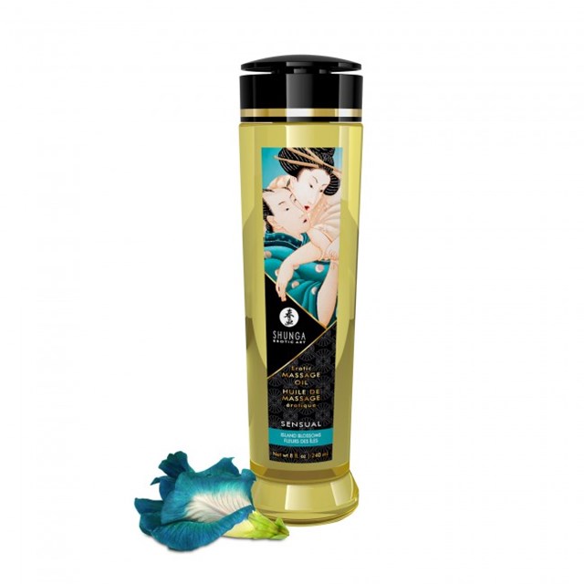 EROTISK MASSAGEOLJA SENSUAL ISLAND BLOSSOM - 240ML