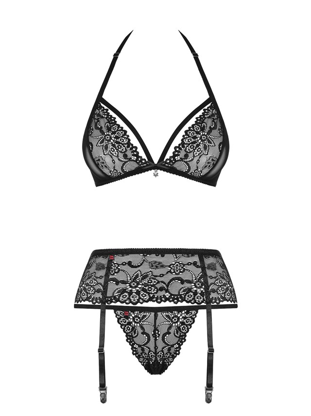 838 - Svart Lingerie-set