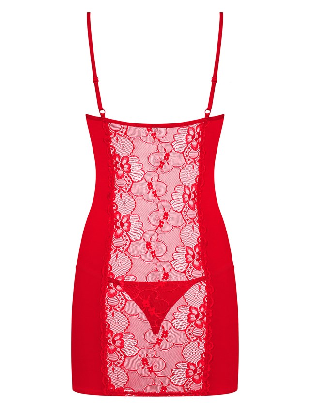 Heartina Red - Chemise Och Trosa